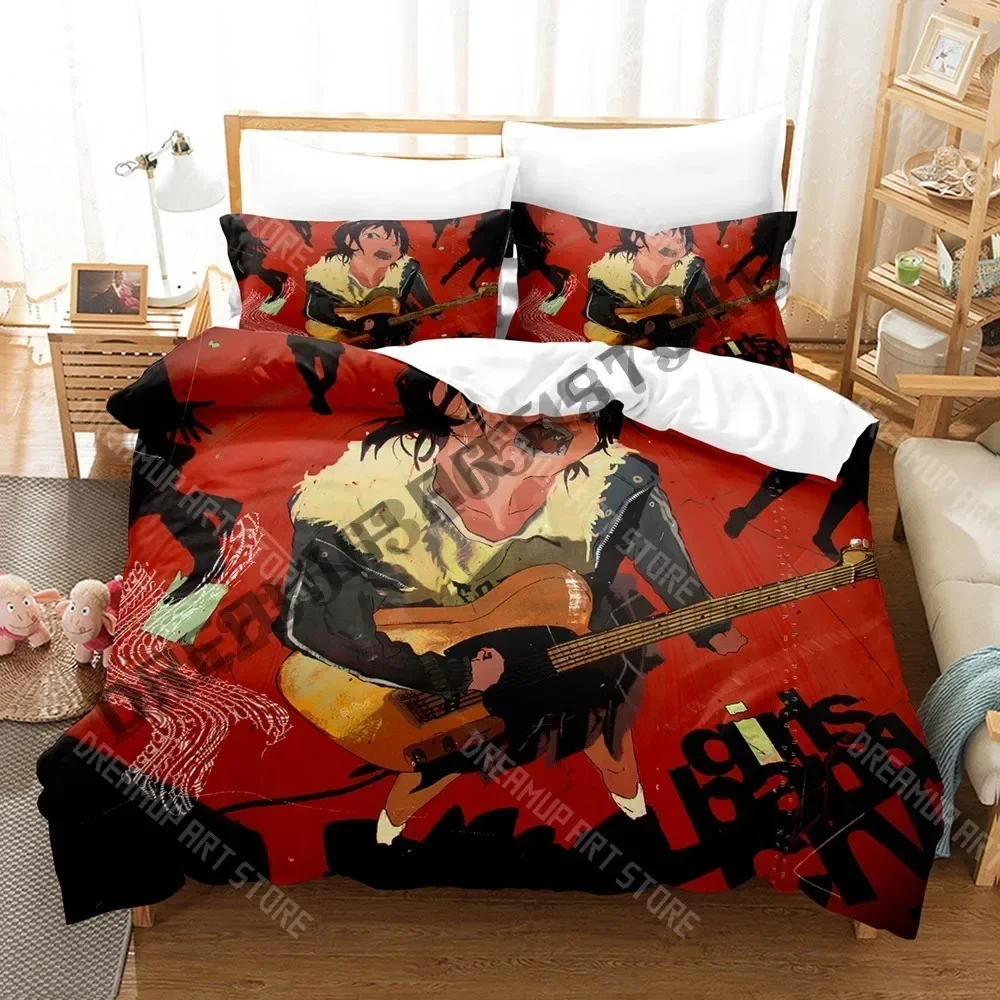 2026 3D Print Girls Band Cry Bedding Set Single Twin Full Queen King Size Bed Set Adult Kid Bedroom Duvetcover Sets Anime Bed Sh