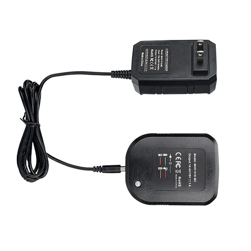 

Replacement Charger AC100-240V MAX Lithium Battery Charger Adapter for Makita 18V/14.4V Lithium Batteries BL1830/BL1840/BL1850