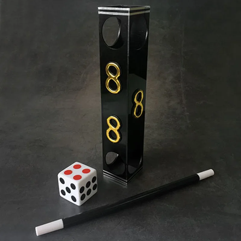 jumbo-dice-tunnel-magic-tricks-dice-spots-change-in-tunnel-magia-magician-stage-illusion-gimmick-props-funny-mentalism