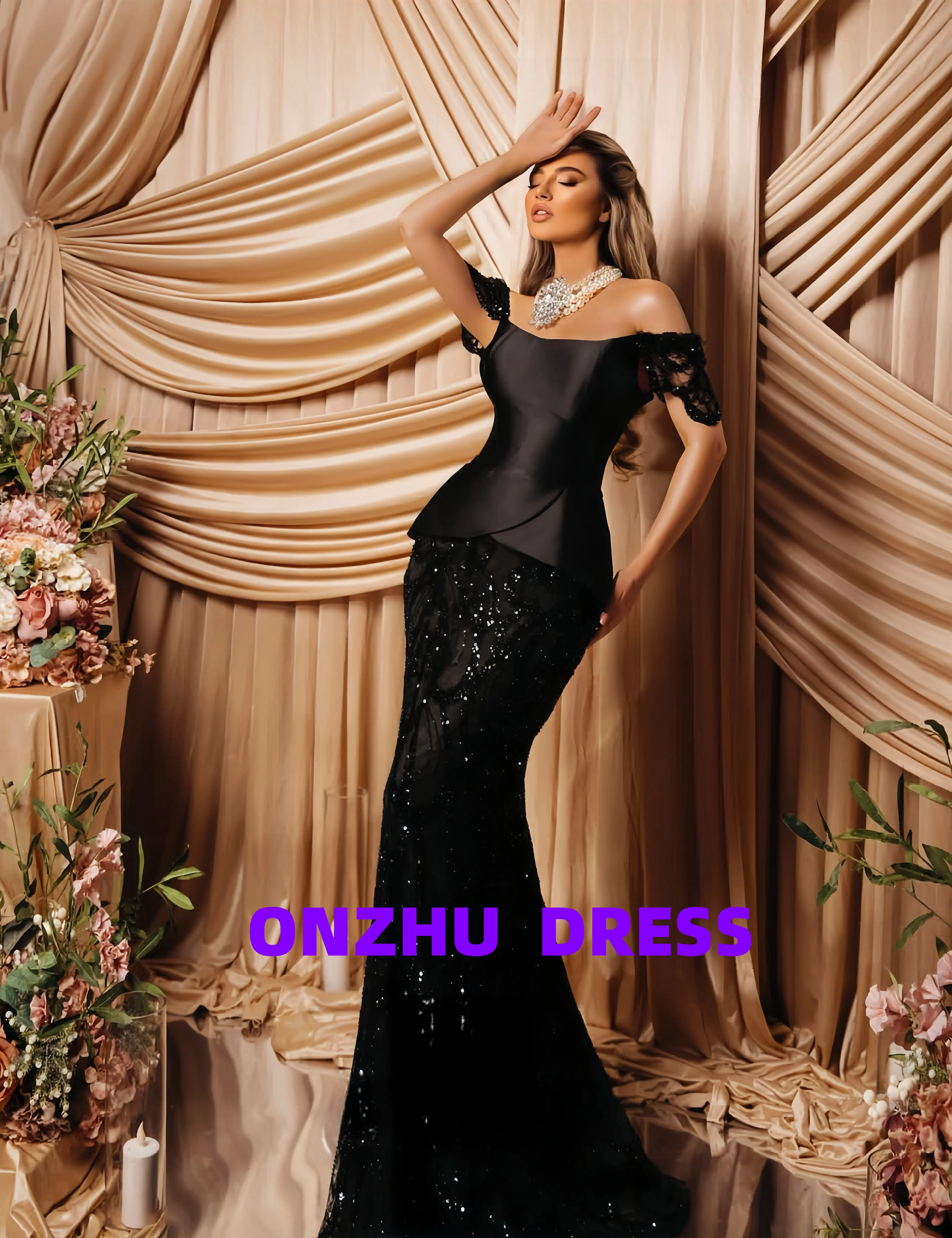 Abiti da sera eleganti a sirena senza spalline personalizzati abiti da sera di lusso abiti da gala abiti da gala Party d