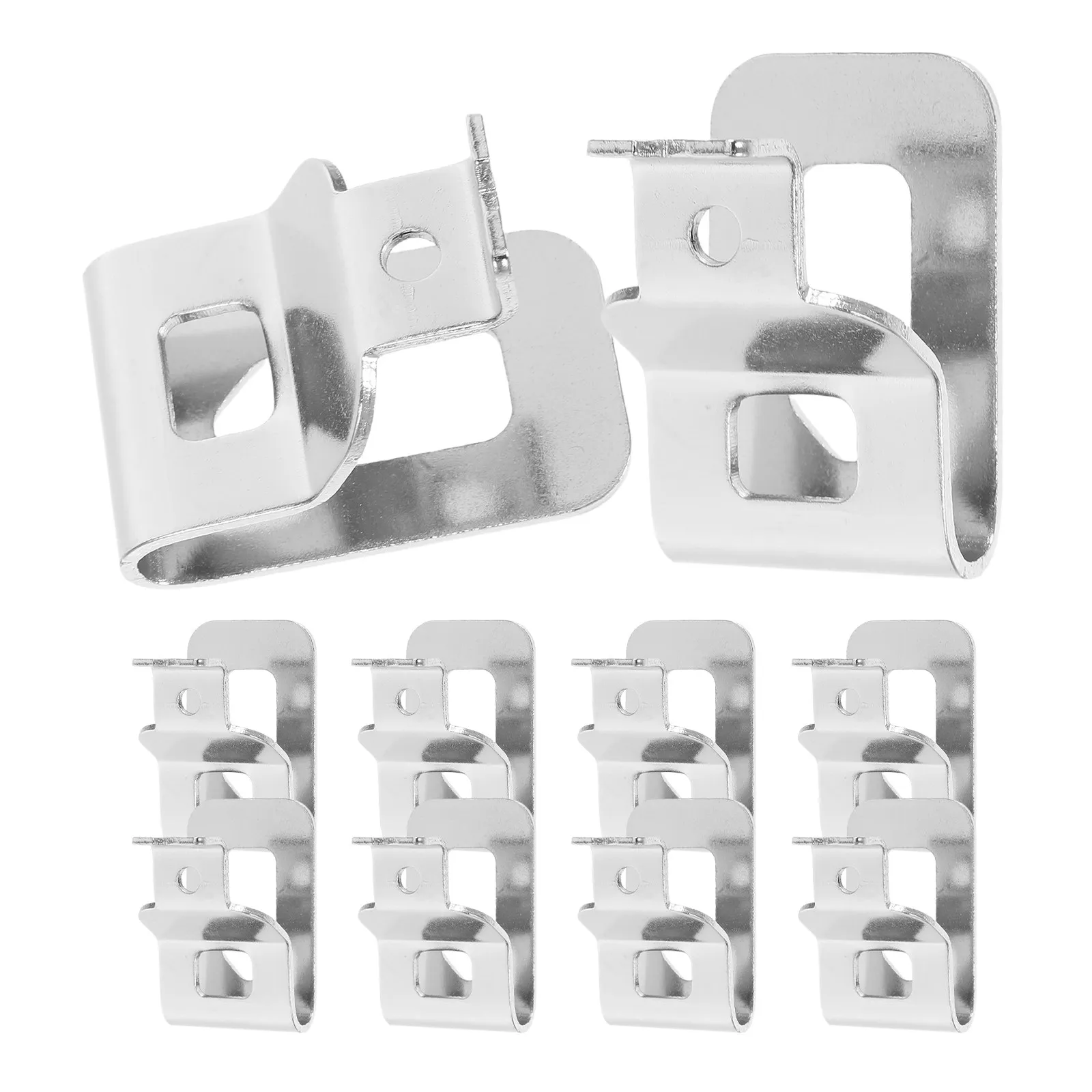 10Pcs Metal Belt Buckle Tool Hook with Screws Drill Driver Clip Replacement Power Drill Holder for Workshop Metal Belt Buckle