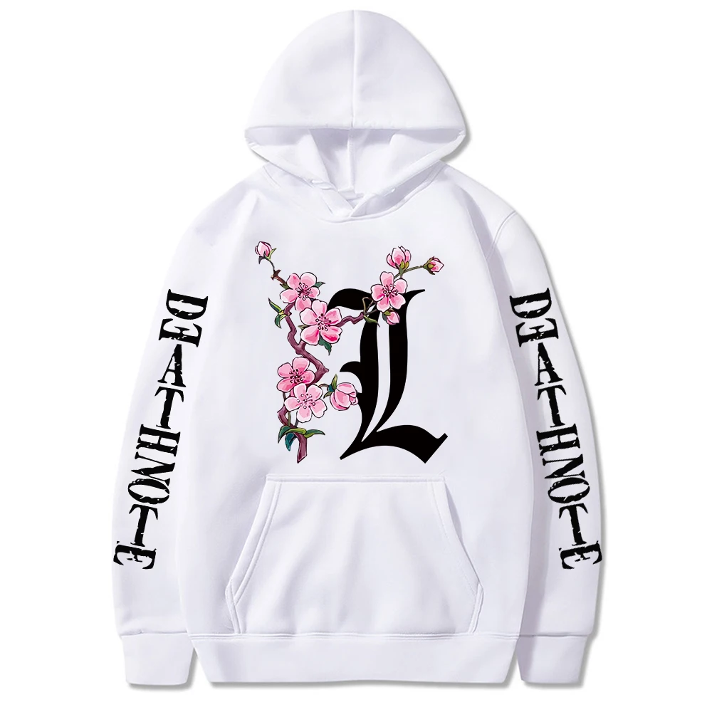 2023 Hot Death Note Hoodies Men Women Anime Streetwear Harajuku Graphic Sweatshirts Unisex Tops Male