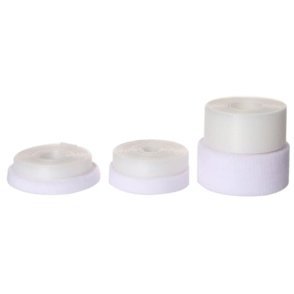 Thin Black/White 6/8/20mm Width Paste Strap  Sewing Stickers Clothes Fastener Tape Magic Tapes Sticker