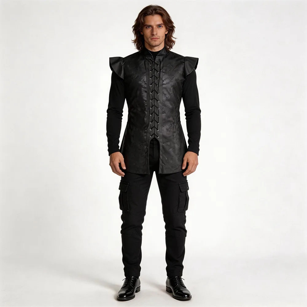 

New Arrival Halloween Medieval Knight Cosplay Vest Snow Suit Women's Ethnic Costume Stage Performance Wear