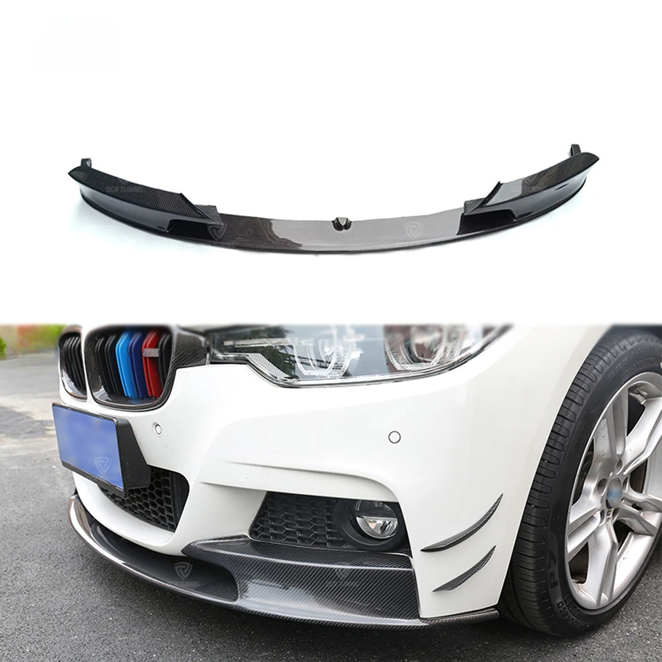 

Car Carbon Fiber Front Bumper Lip for BMW F30 M TECH Bumper M Performance 2012-2018 front lip spoiler