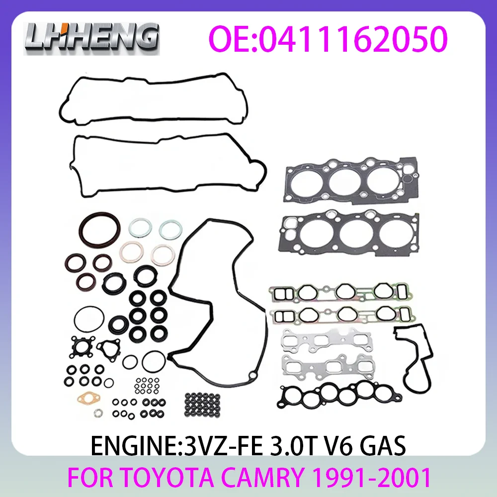 

Engine Full Gasket Set For TOYOTA CAMRY 3.0 3.0 L T V6 GAS 1991-2001 0411162050 50137100 GS292 3VZ-FE