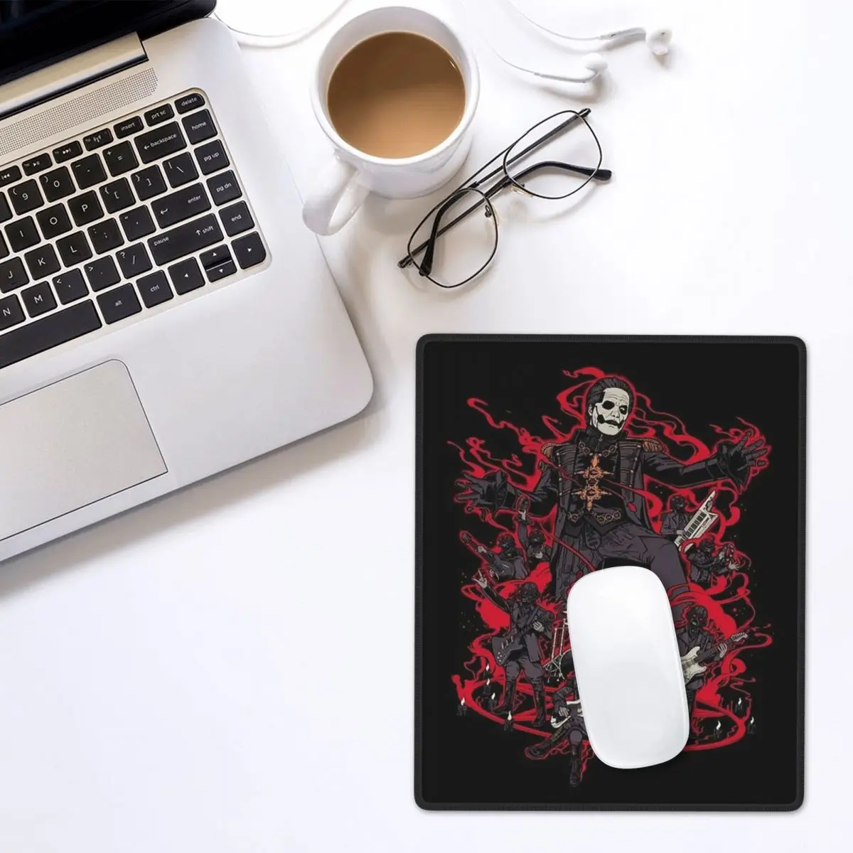 Tobias Forge Ghost Mouse Pad Gamer PC Laptop Mats Keyboard Carpet Computer Gaming Office Accessories Desk Mat 7x9 in 22x18 cm