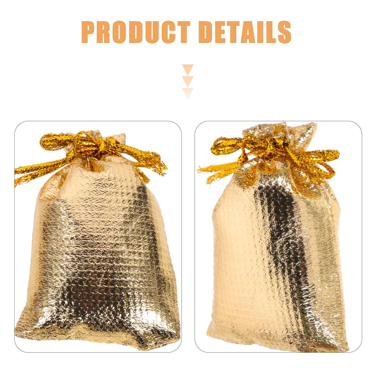 

50 Pcs Gift Bags Drawstring Favor Wedding Party Jewelry Pouches Christmas Soft Cloth Storage Beads Trinkets Retailers Makers