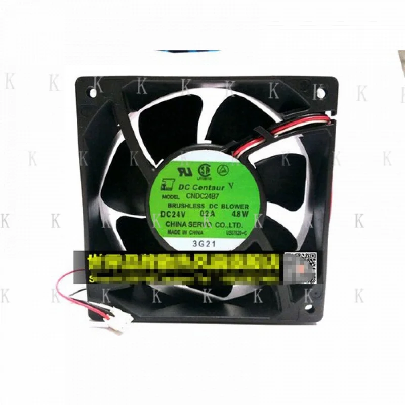 

C 1pcs FOR Servo CNDC24B7-034 12CM 24V 4.8W 12038 Double Ball Inverter Fan