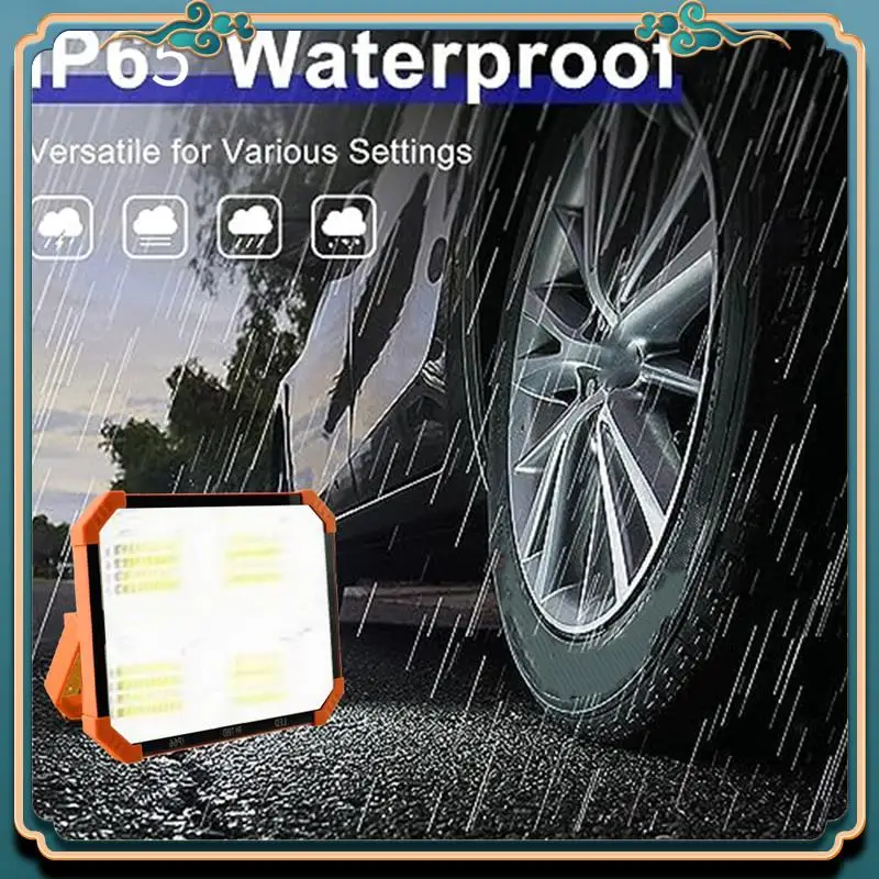 

LED Work Solar Light Orange Portable Solar Light With 500LM LED Floor Light Perfect For Outdoor Camping And Emergency Lighting
