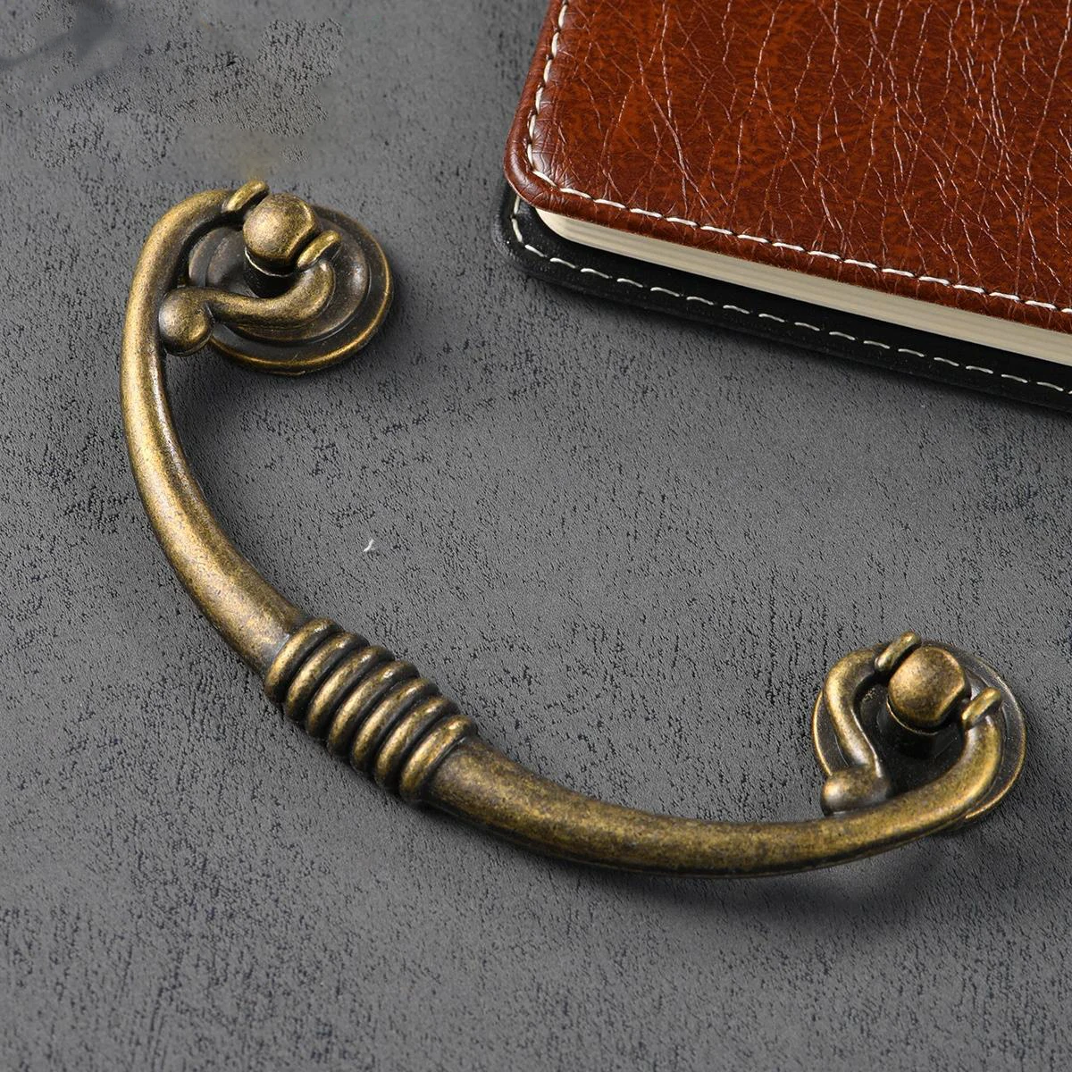 Beicai 335 New Chinese Antique Bronze Zinc Alloy Antique Double Hole Set Handle Hole Distance 96mm