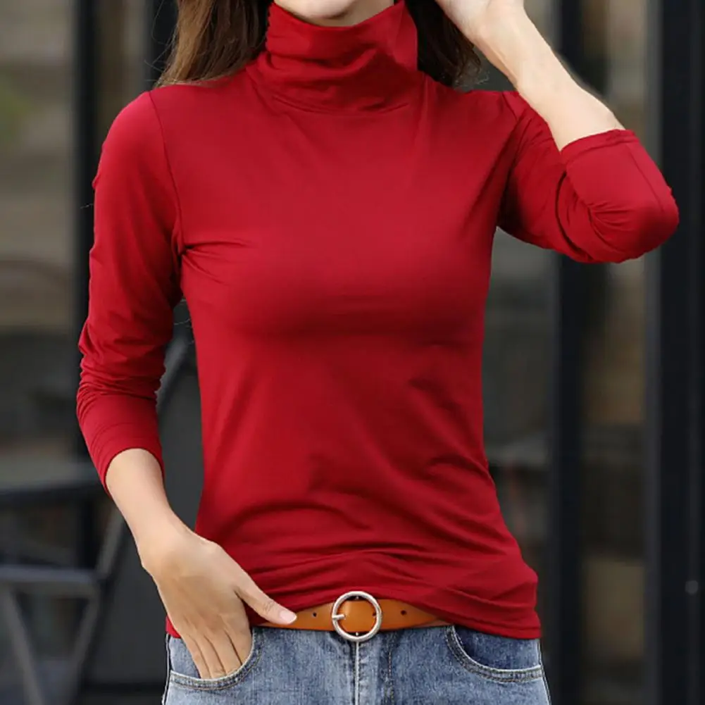 

Trendy Autumn Base Shirt Thermal Slim Women Base Shirt Anti-shrink Autumn Base Shirt