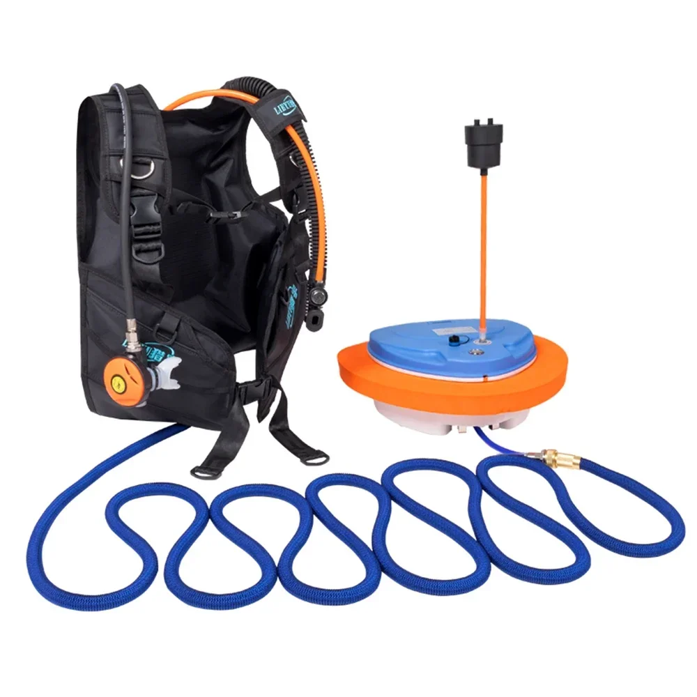 Scuba Diving Snorkel Equipment Diving Mobile Ventilator Tankless Waterproof New In Portable Rechargeable Underwater Snorkel 10M