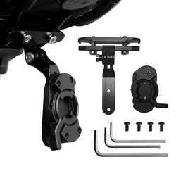 For Garmin Varia RCT715 tail light cushion radar Gopro adapter seat cushion Aluminum alloy bicycle lamp bracket