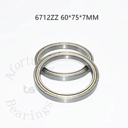 Bearing 1pcs Metal Sealed 6712ZZ 60*75*7(mm) chrome steel High speed Mechanical equipment parts
