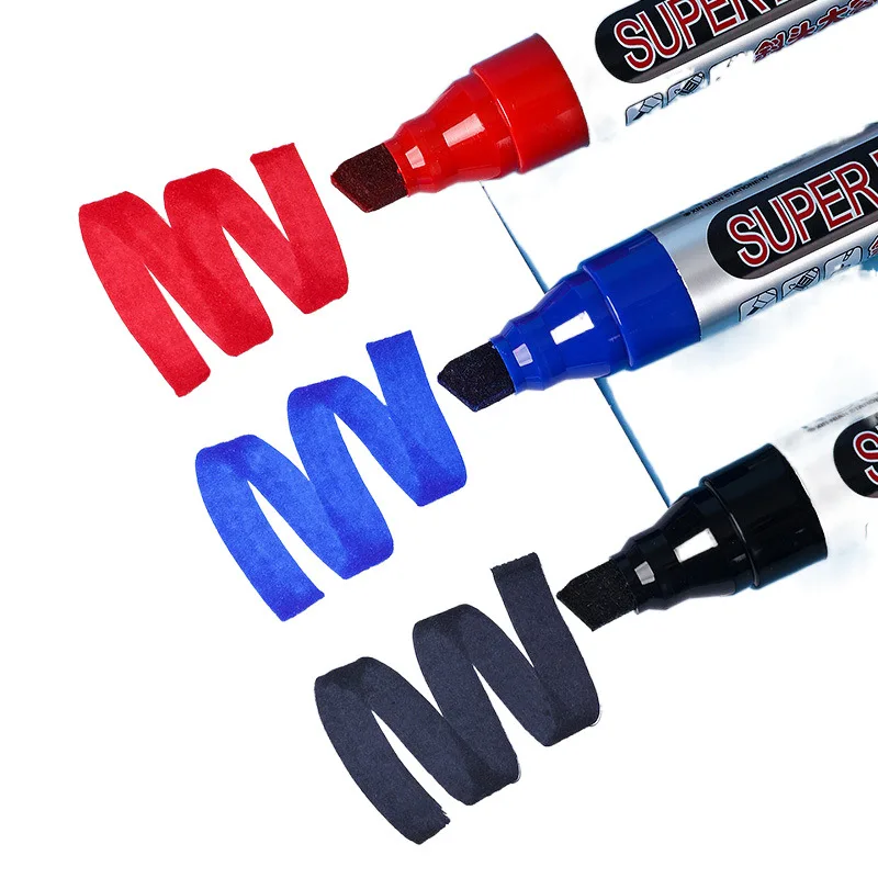 

10MM SUPER Permanent Marker Big Bold Marker Pen Large Capacity Oil-based Marker Pen Waterproof Non-fading Office Logistics Work