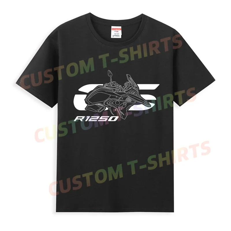 2024 Men T Shirt Casual R 1250 GS Silhouette Style T-shirt Graphic Oversized Breathable Comfortable Streetwear S-3XL Cool Tee