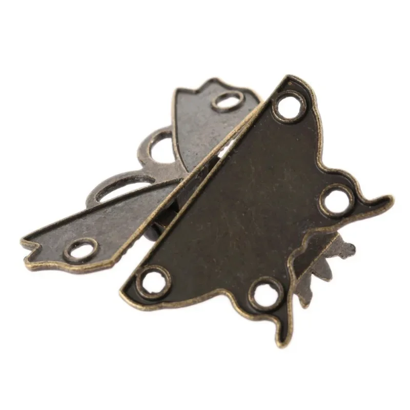 Dekorativer Schmetterlingsbox-Riegel, Schmuckschatulle, Haspe, Schloss, Riegel, Vintage-Hardware für Möbel