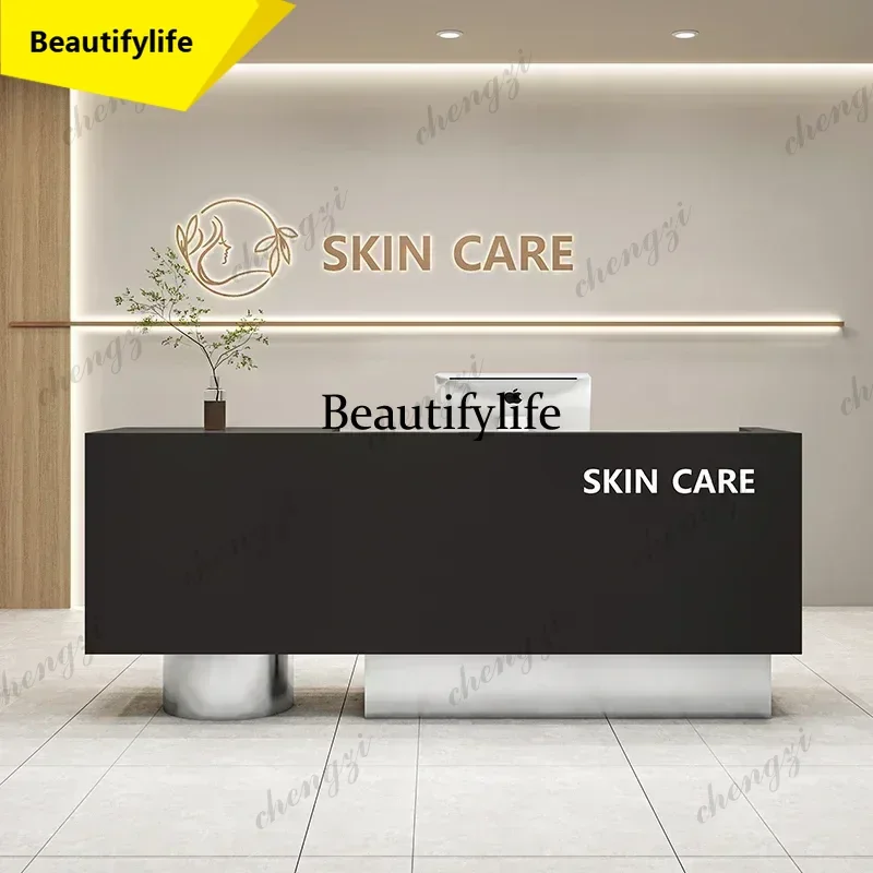AA45  Modern Luxury Clothing Store Checkout Page Store Small Bar Barber Shop Front Desk Women Clothingstore Nakajima