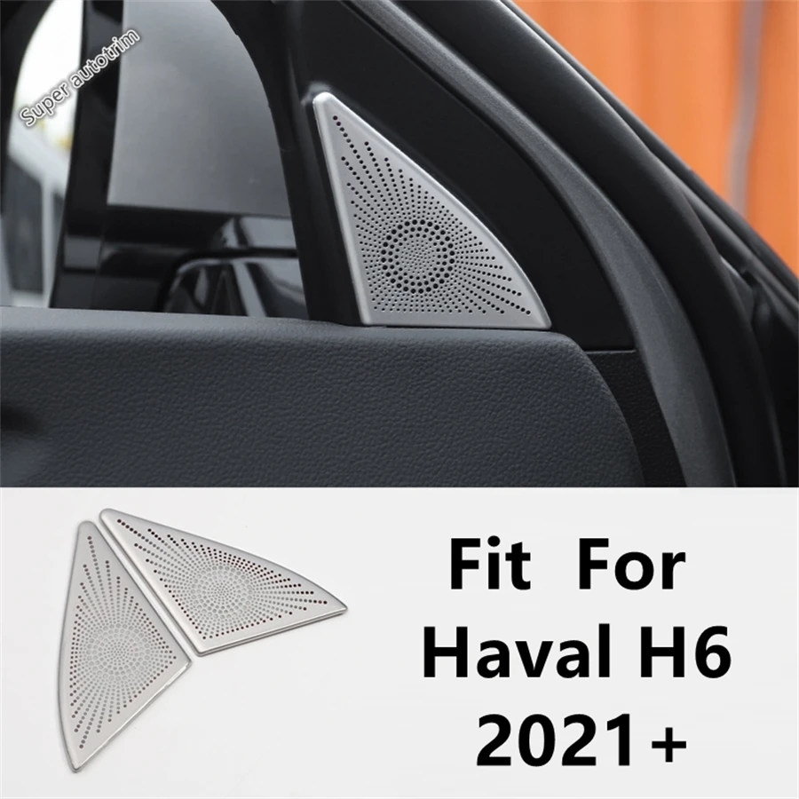 

Car Front Triangle Pillar A Tweeter Stereo Speaker Audio Loudspeaker Sound Frame Cover Trim Accessories For Haval H6 2021 - 2024