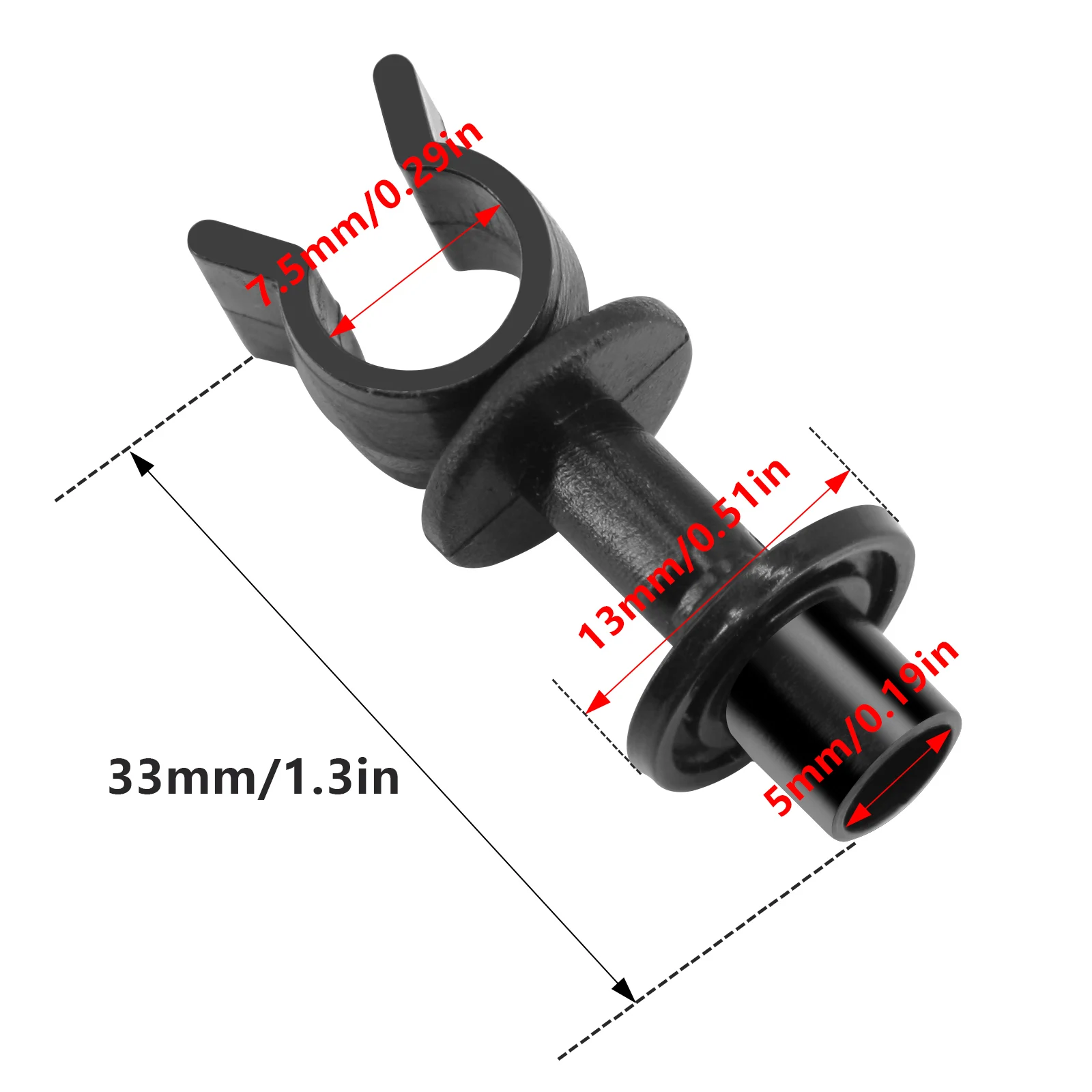 2X/6X/10X Hood Bonnet Support Stay Prop Clips Retainer For Land Rover Defender 90 110 130 TD5 Discovery 1 Range Rover Classic PR