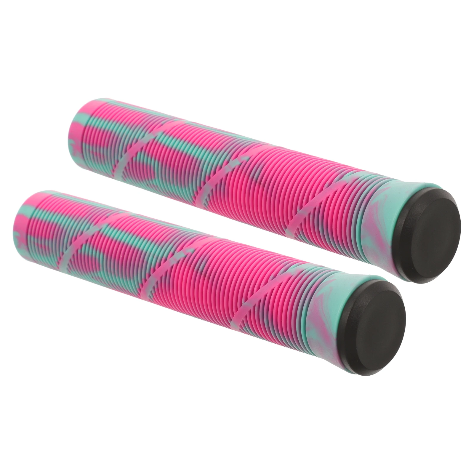 

1 Pair Of Colorful Bike Handle Grips Durable Non-Slip Mountain Bicycle Handlebar Covers Shockproof Sweat-Absorbing Cycling