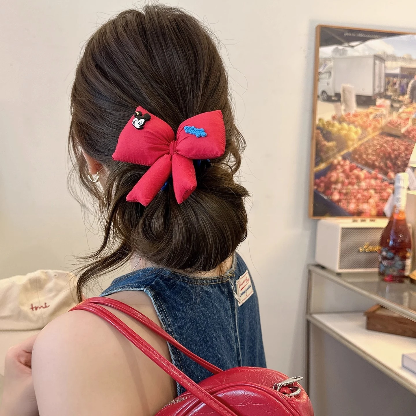 

MINISO цветная хлопковая веревка для волос с бантом для женщин, новая высококачественная высокоэластичная прочная веревка для головы, универсальная телефонная веревка для волос