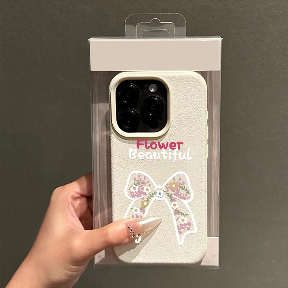 Floral Flower Pink Text Cool Top Button Cover Slim Compatible with iPhone 14 16 Plus 11 17 Pro 12 Max 13 15 Air Phone Case