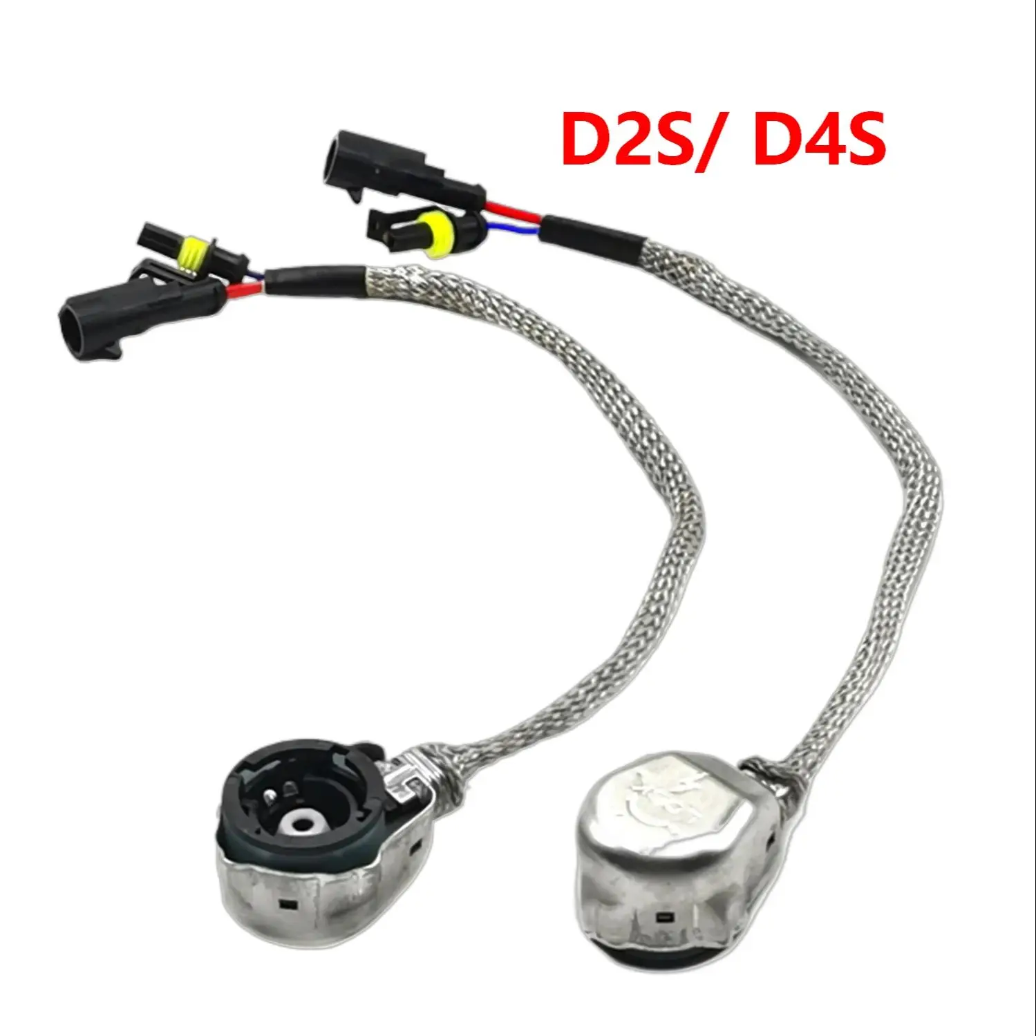 

2PCS Premium D2S D2R D2C Socket Adaptor D4C D4R D4S Xenon Bulbs Wiring Harness Cable 12V Cars HID OEM Lighting Holder Plug Play