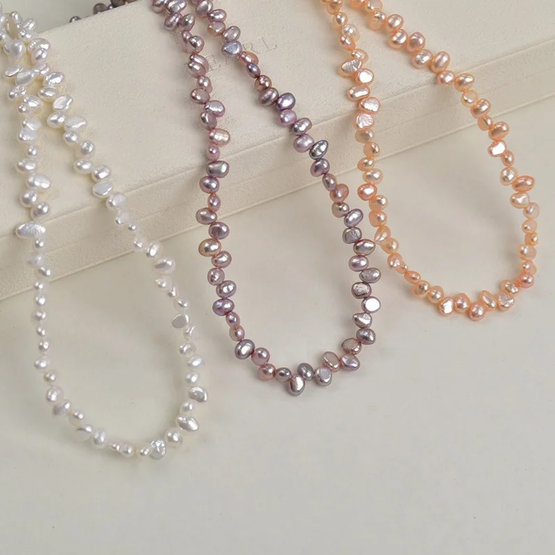 

5-6mm Baroque Natural Freshwater Pearls Irregular Beads for Jewelry Making DIY Necklace Bracelets Handicrafts Accessories