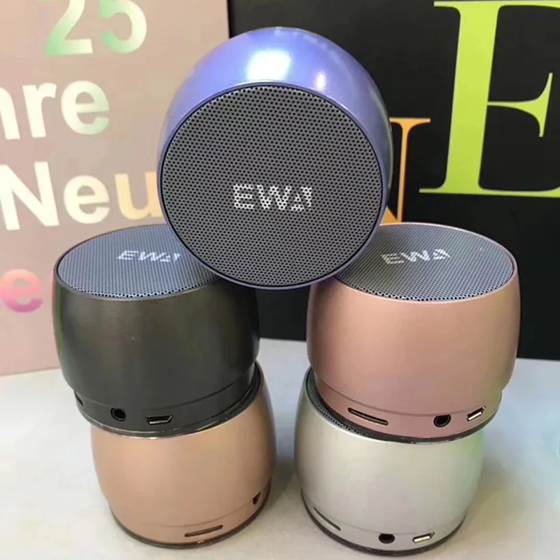 

Ewa A118 Mini Metal Bluetooth Speaker, Plug In Outdoor Portable Wireless Bluetooth Speaker, High Sound Quality Subwoofer