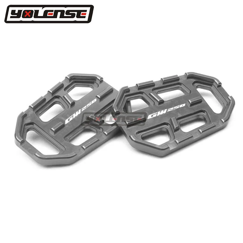 Motorcycle CNC Billet MX Breed Footrests Pedals Rest Foot Pegs For DL250 V-storm DL 250 Vstrom GW250 GW 250