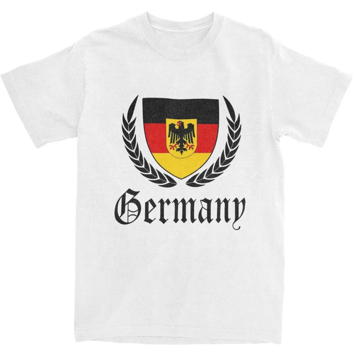 Men's Germany Flag Eagle T-Shirts German Cotton Top Tees Summer Y2K Retro Short-Sleeve T Shirt O Neck Tee Shirt Big Size 5XL 6XL