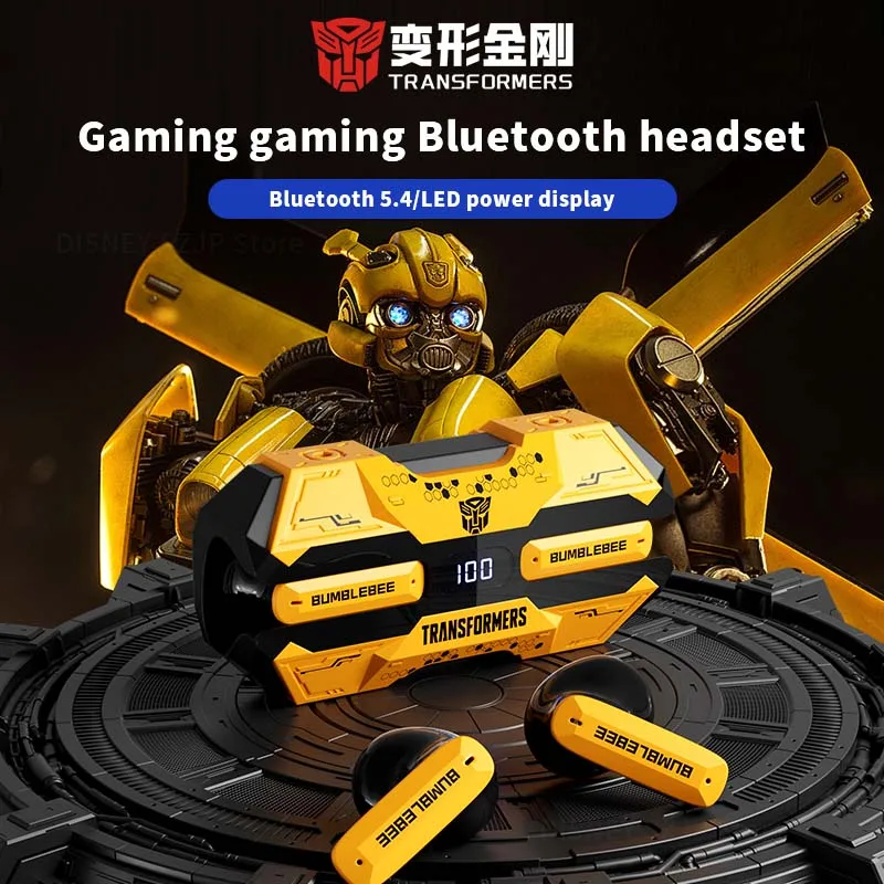 TRANSFORMERS TF-T51 Bumblebee Wireless Earphones Bluetooth Low Latency Gaming Earbuds Long Endurance HIFI Sound Music Headphones