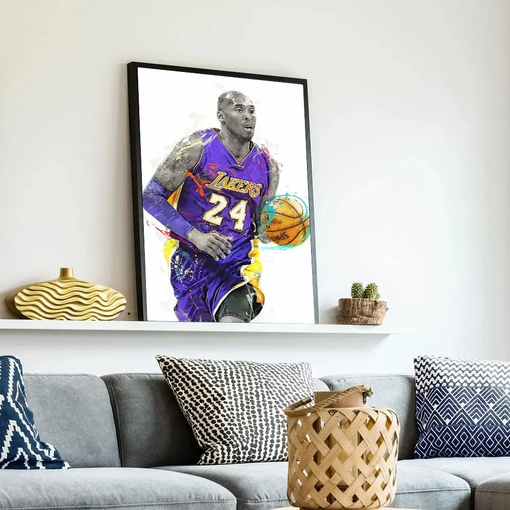 Kobe Motivational Basketball Poster and Prints Legend Championship Star Michael Jordan Canvas Painting Sport Wall Art Home Decor