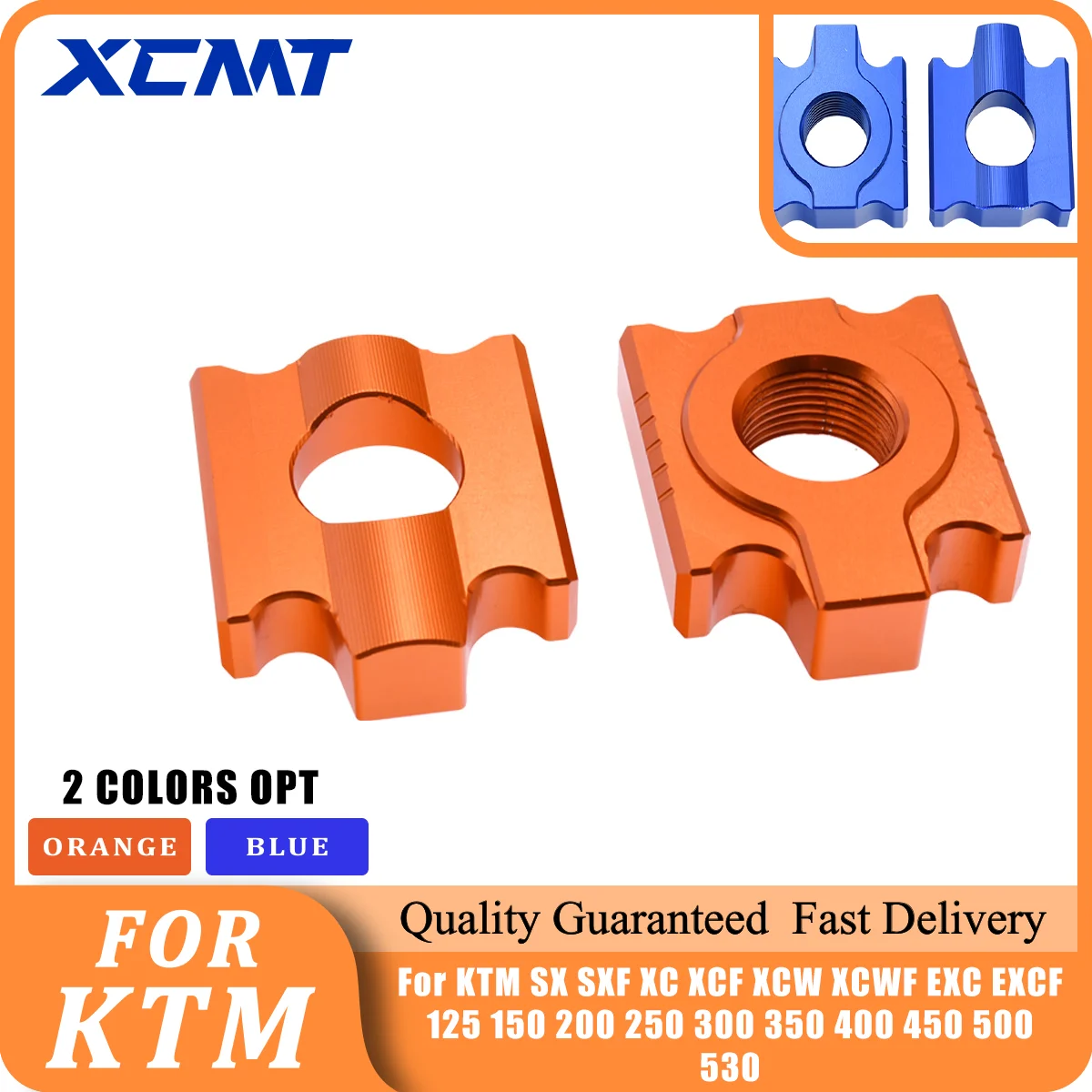 Motorcycle 20mm CNC Rear Chain Adjuster Axle Blocks For KTM 125-530SX SXF XC XCF XCW/XCWF/EXC/EXCF HUSQVARNA TC FC TE FE TX