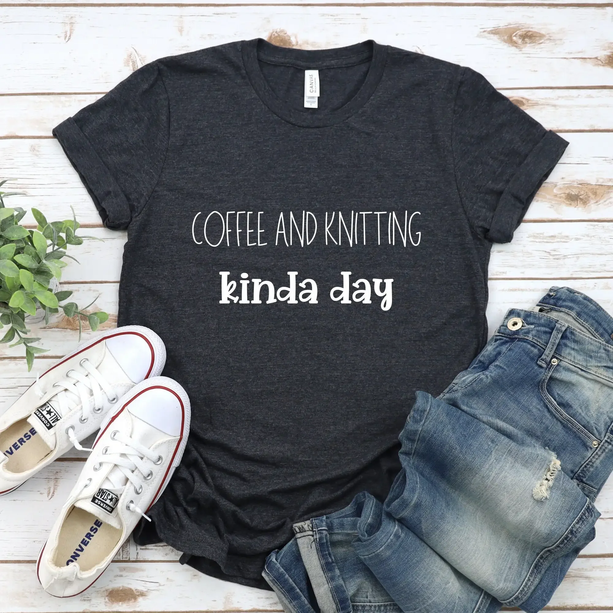 Coffee And Knitting T Shirt Knit Love To Lover Knitter Sewing