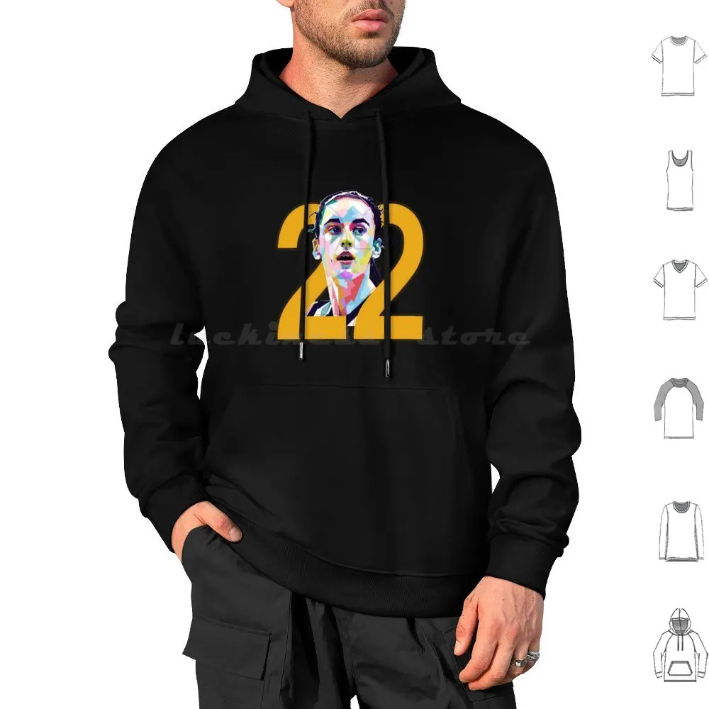 Caitlin Clark Hoodies Long Sleeve Basketball Basketball Player Basketball Team Caitlin Caitlin Clark 22 Clark Sports