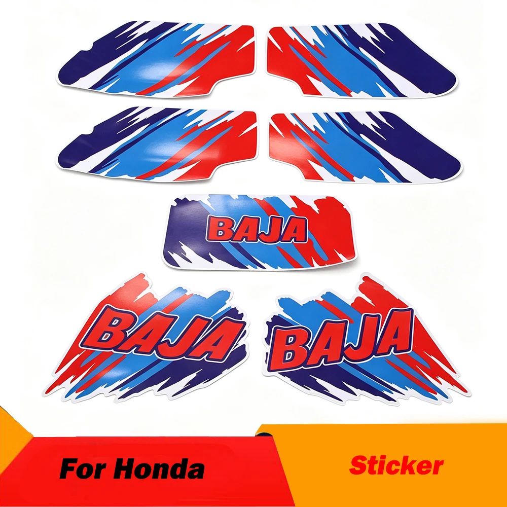 Motorcycle Dirt Bike Fuel Tank Sticker Body Decal Graphics For Honda XR250 BAJA 250