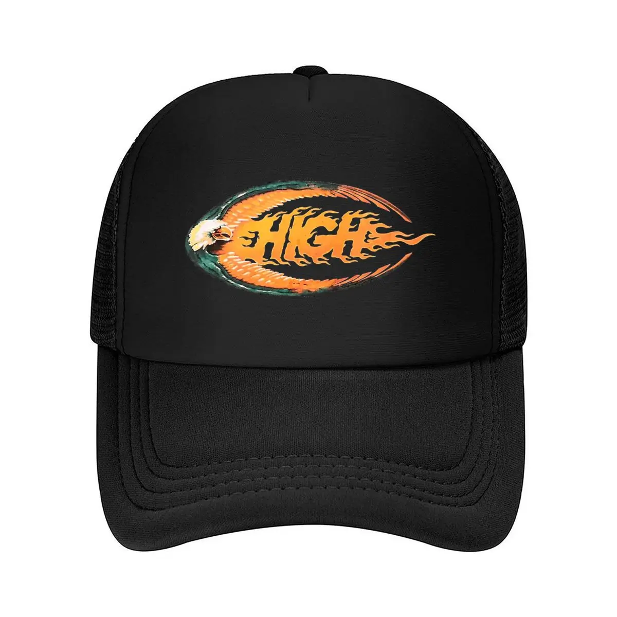 Flaming HICE Eagle Logo 2026 Mesh Baseball Cap Hip Hop