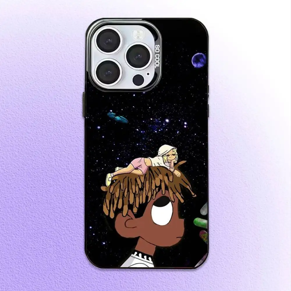 حافظة هاتف مغني الراب 999 J-Juice W-WRLD لهاتف iPhone17,16,15,14,13,12,11 Plus، Pro Max غطاء مقاوم للصدمات باللون الأسود غير اللامع #5