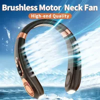 Portable Neck Fan, Hands-Free Bladeless, 5 Speeds, 4000 mAh Battery Operated Wearable Personal Fan, Twistable, Rechargeable