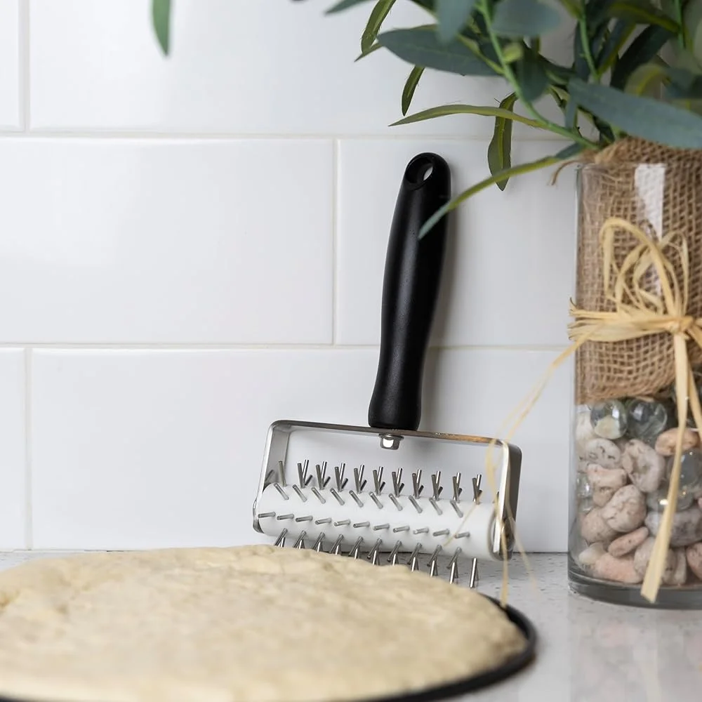 أداة دوكر البيتزا مقاس 5 × 8 بوصة حتى الخبز يمنع الفقاعات، مقرمشات فطائر البيتزا المثالية، ملحقات المطبخ سهلة الاستخدام #4