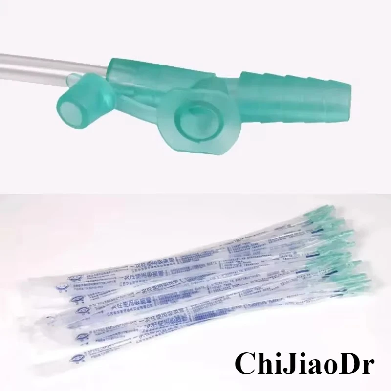 

F16100PCS Household Medical Oral Sterile Suction Catheter F8 F10 F12 F14 Children's Manual Suction Device