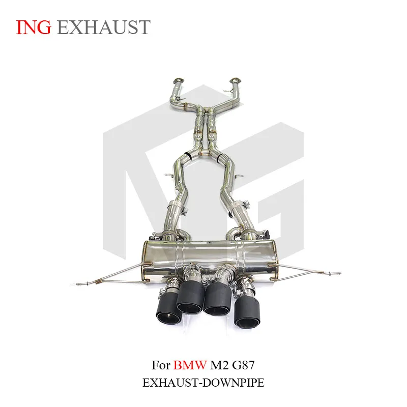 ING Gatling Style Stainless Steel Catback Exhaust for M2 G87 Muffler With Valve High Quality Auto Performance Turning Parts