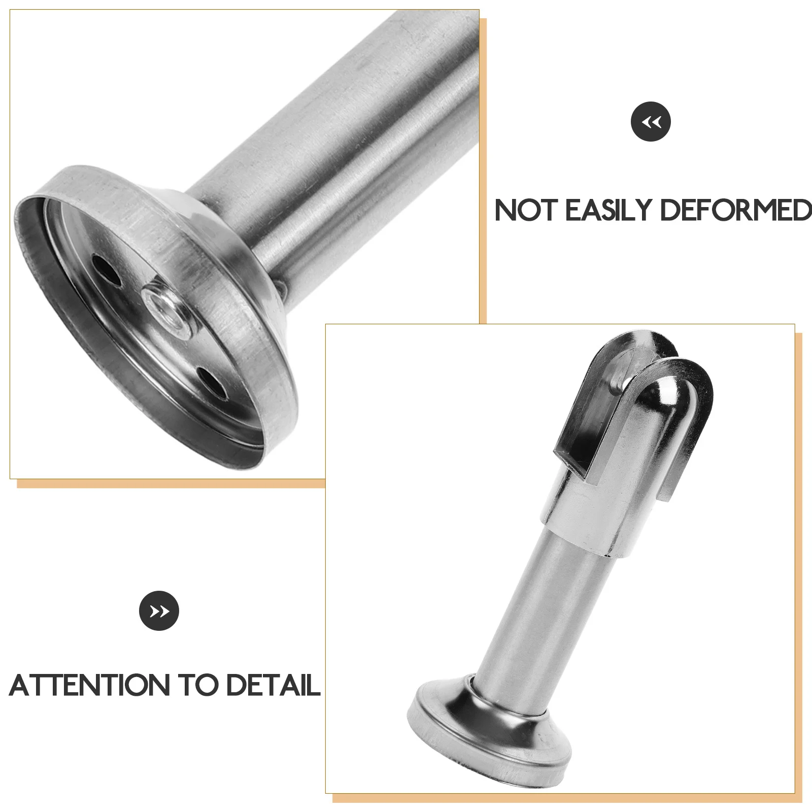 

2Pcs Restroom Partition Support Fittings Sturdy Materials Exquisite Workmanship Meticulous Detail Essential Bathroom Accessory