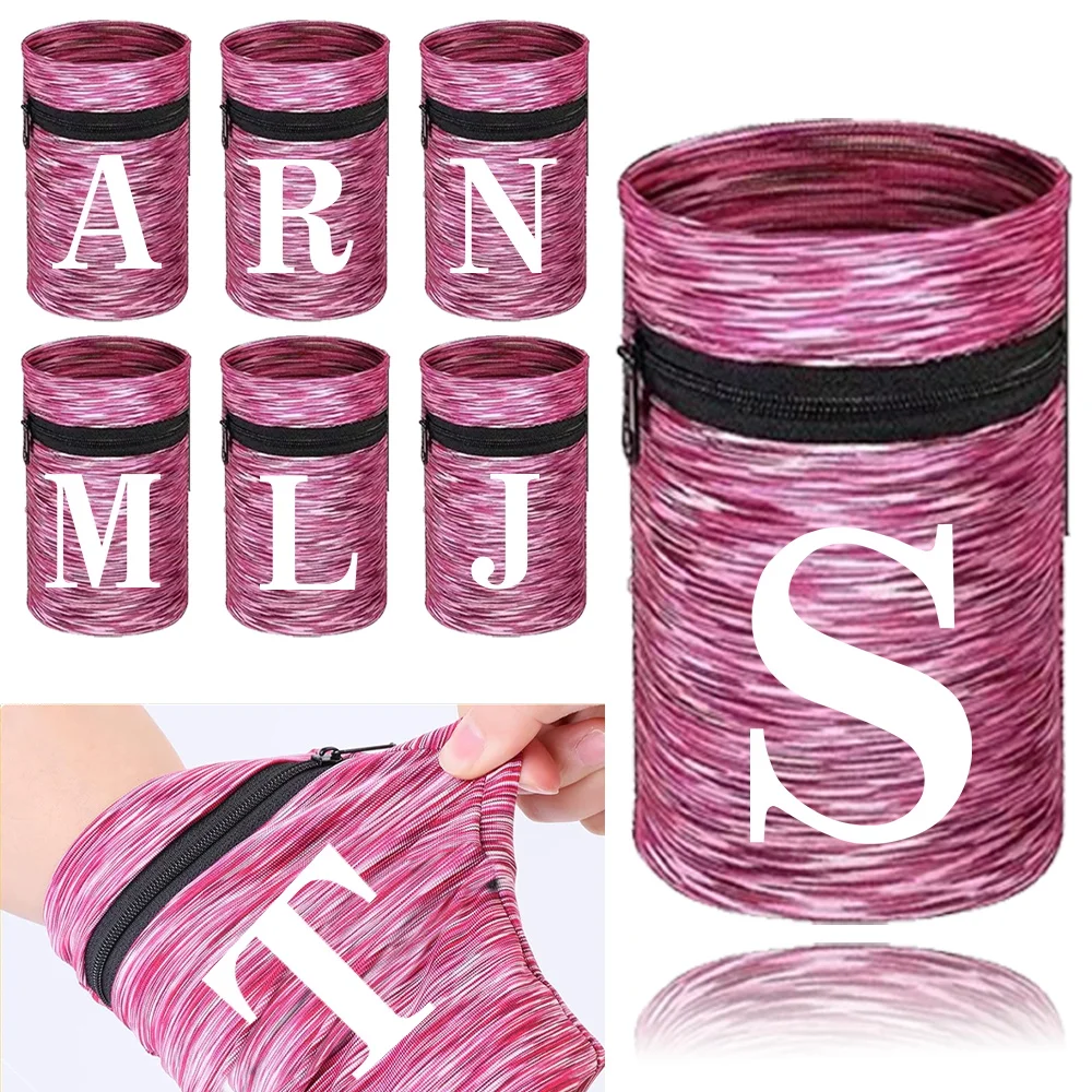 Protector de muñeca para correr, soporte de muñeca de seguridad deportiva, vendaje envolvente, muñequera de estilo blanco, bolsas de pulsera deportivas