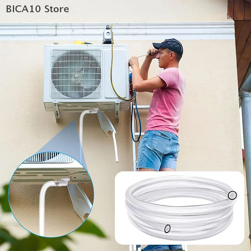 1Set Split Casement Air Conditioner Drain Hose Pipe Drain Kit Extension Hose Connector ABS Home Improvement