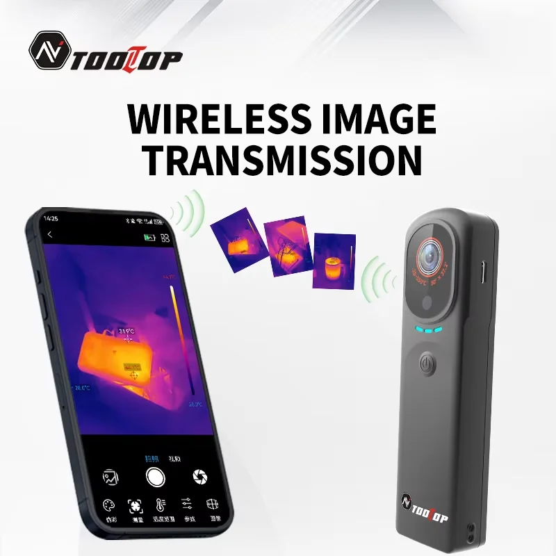 Immagine 3: Termocamera TOOLTOP T9 WIFI Termocamera 256*192 per smartphone Android iOS -20~550 ° Ispezione del circuito domestico per riscaldamento a pavimento C