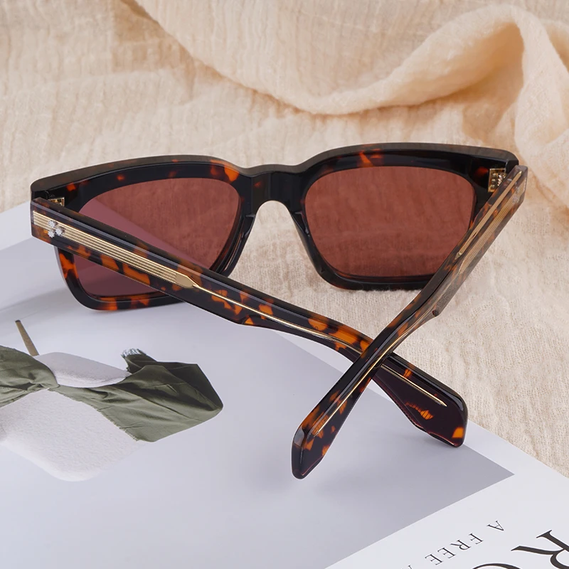 نظارات شمسية JMM Molino كبيرة مربعة وسميكة من الأسيتات مصنوعة يدويًا في اليابان Uv400 للرجال والنساء نظارات كلاسيكية فاخرة